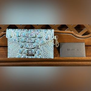 *GENTLY USED* Brahmin BYO Mask Case Wonderland Melbourne Leather Retired